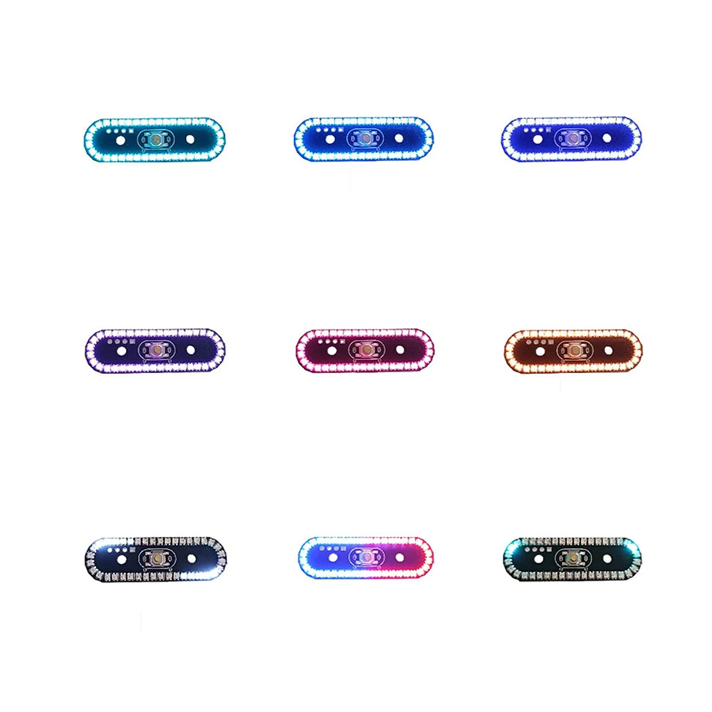 Wireless RGB Tail Lights For RC Models 8-Effect Flashing/Rotating/Breathing | USB-C Plug&Play Gradient Chasing Lights Car/Drone