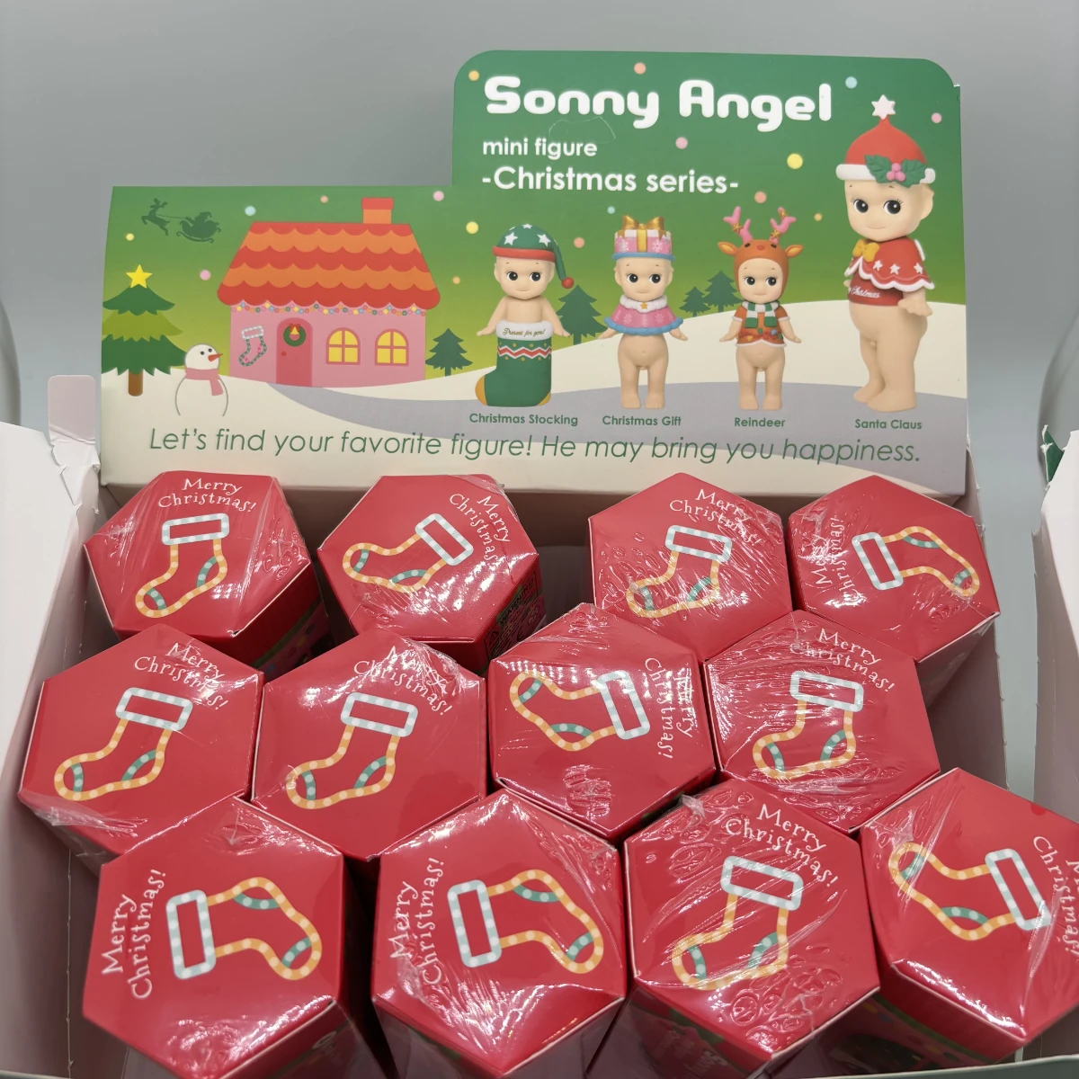 سوني الملاك الشكل الصغير 2016 سلسلة عيد الميلاد صندوق أعمى عيد الميلاد الأسرة الطرف تحت عنوان جوارب عيد الميلاد gifsAS65290 #1