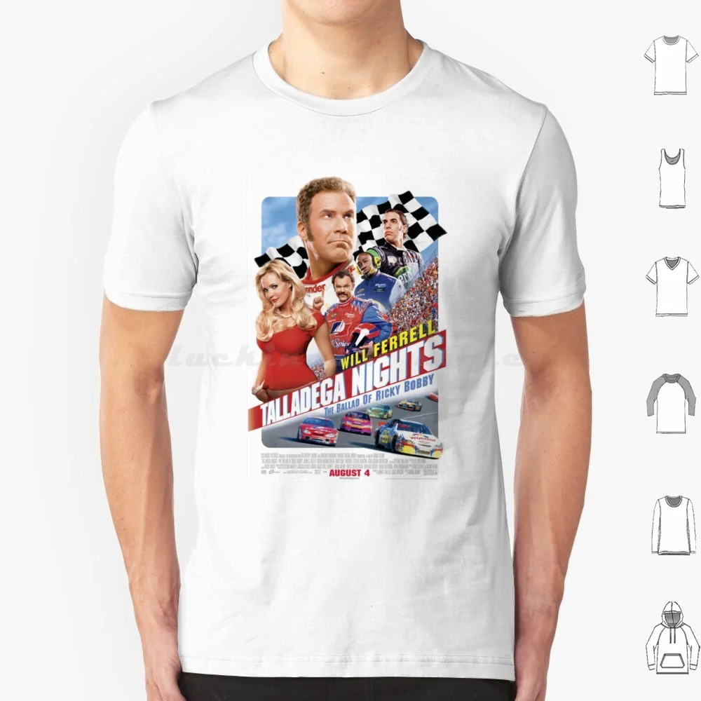 Talladega Nights T Shirt Cotton Men Women DIY Print Talladega Nights Ricky Bobby Will Ferrell Racing Movie Shake And Bake Funny