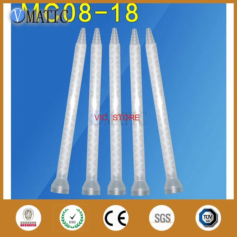 Free Shipping High Quality Plastic Resin Static Mixer MC/MS08-18 Mixing Nozzles For Duo Pack Epoxies