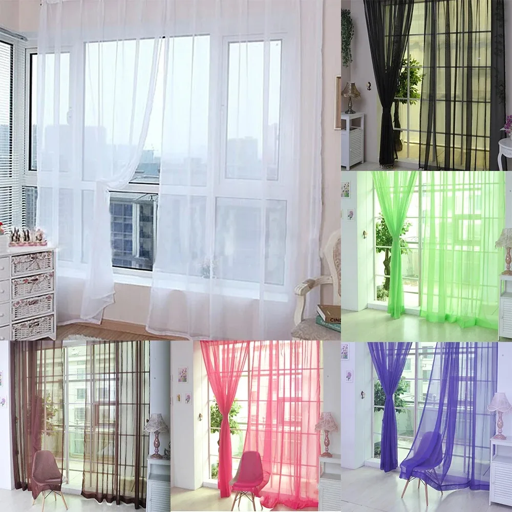 Modern Sheer Curtains In Transparent White for Living Room Decoration Snowflake Patterned Sheer Drapes for Bedroom Home Decor