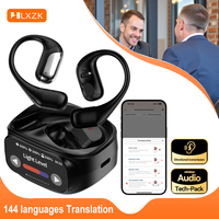 Translation Headphones with Touch Control LCD Screen ENC Noise Cancellation Sport Music Earbuds Low Latency Business Ai Headsets