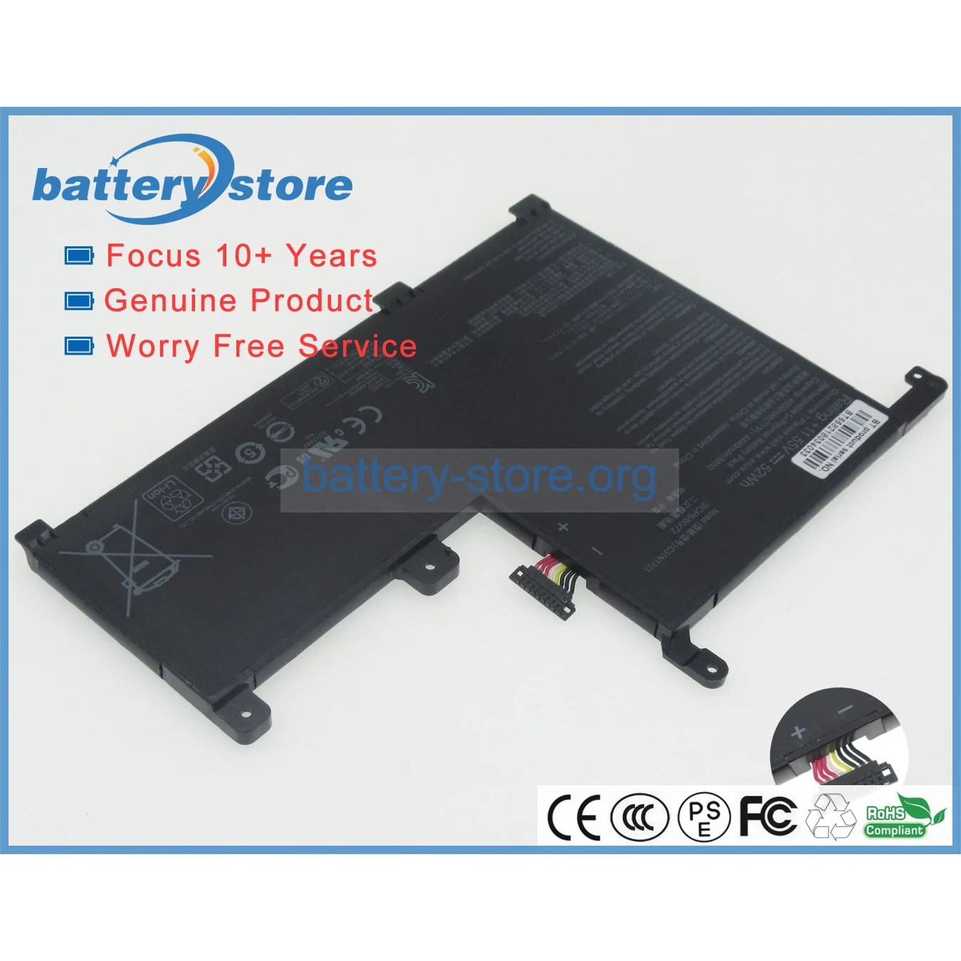 Genuine laptop batteries for C31N1703,0B200-02650100,UX561UN,UX561UA,Q525UA,UX561U,11.55V,3 cell