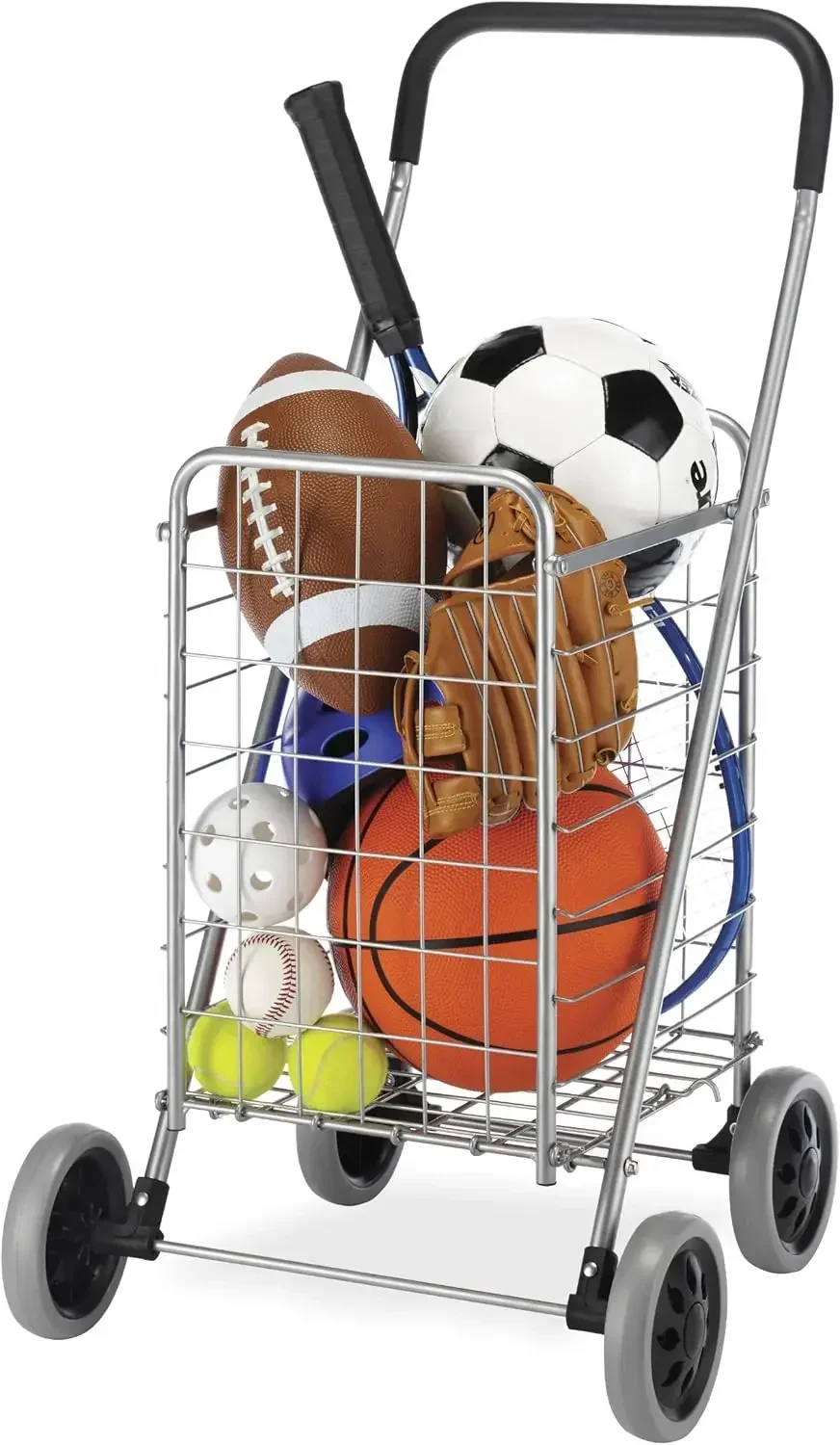 Utility Shopping Cart-Durable Folding Design for Easy Storage