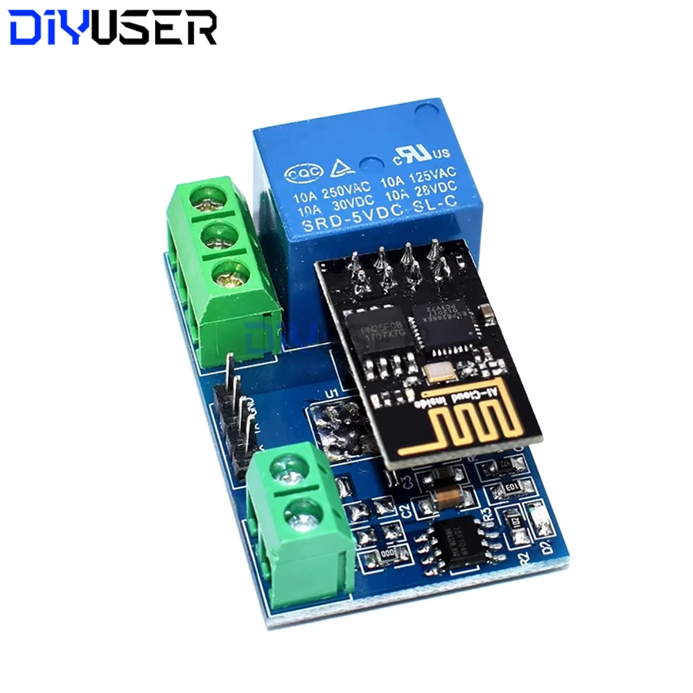 ESP8266 WiFi Relay Module 5V 10A Smart Switch IoT APP Remote Control for Smart Home Automation AC 250V
