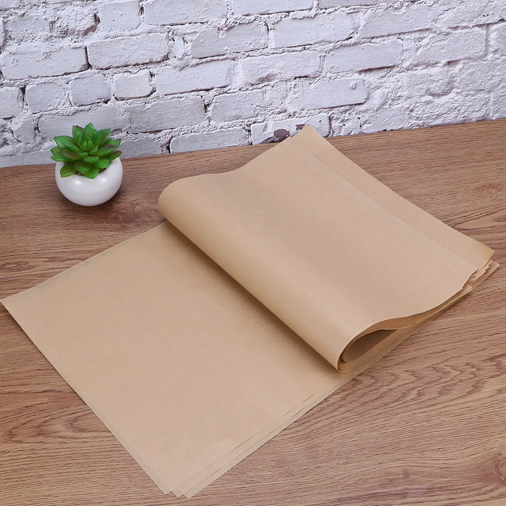 Food Grade Parchment Paper 100 Sheets – Non-Stick, Easy-Tear, Pre-Cut for Baking, Air Fryer, Oven & Microwave