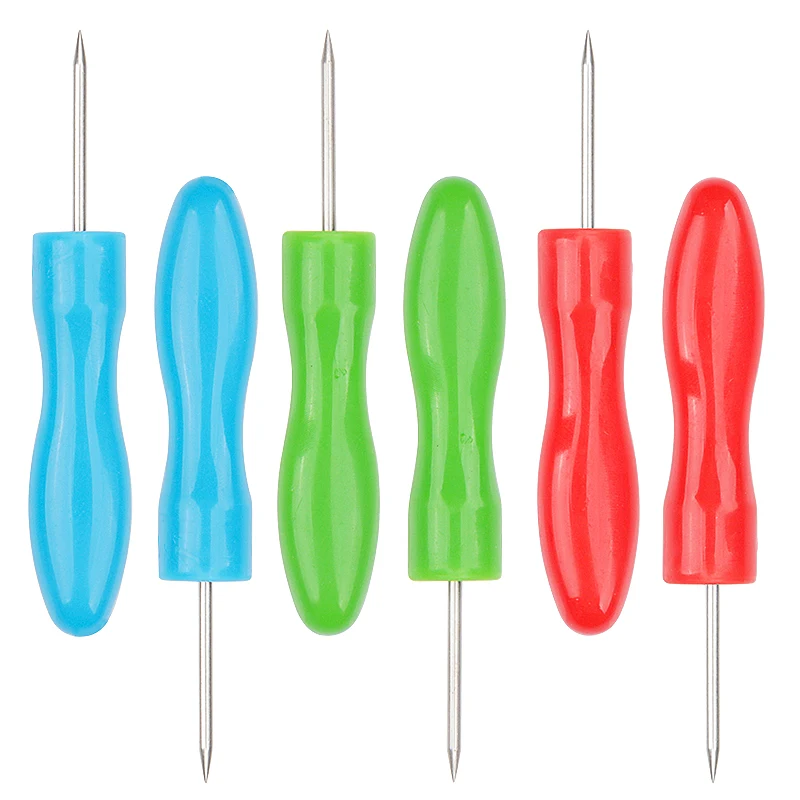 Mini Colorful Small Awl Handle Plastic Awl Pick Needle Thousand Piece Blunt Head Awl Handmade DIY Clay Tool Wholesale