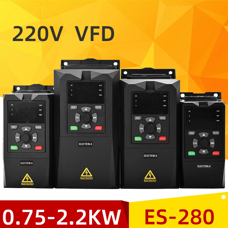 

0.75KW 1.5KW 2.2KW VFD Variable Frequency 220V Drive Converter inverter AC Motor Speed ​​​​​​Controller