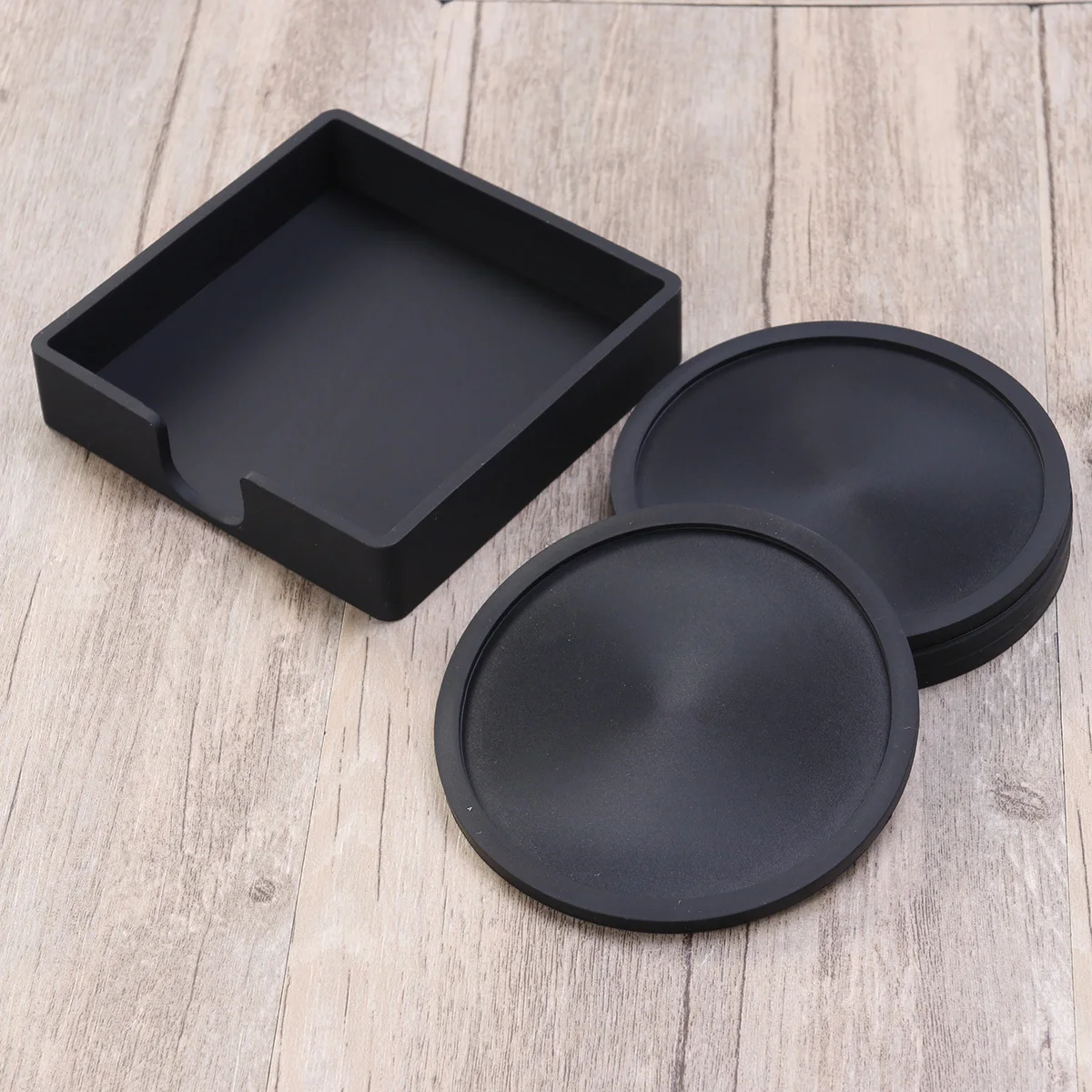 5 قطعة كأس سيليكون مستدير حصيرة مجموعة لينة المضادة للسقوط عدم الانزلاق الوقايات للشاي القهوة شرب كأس أسود حصيرة عدم الانزلاق كوستر