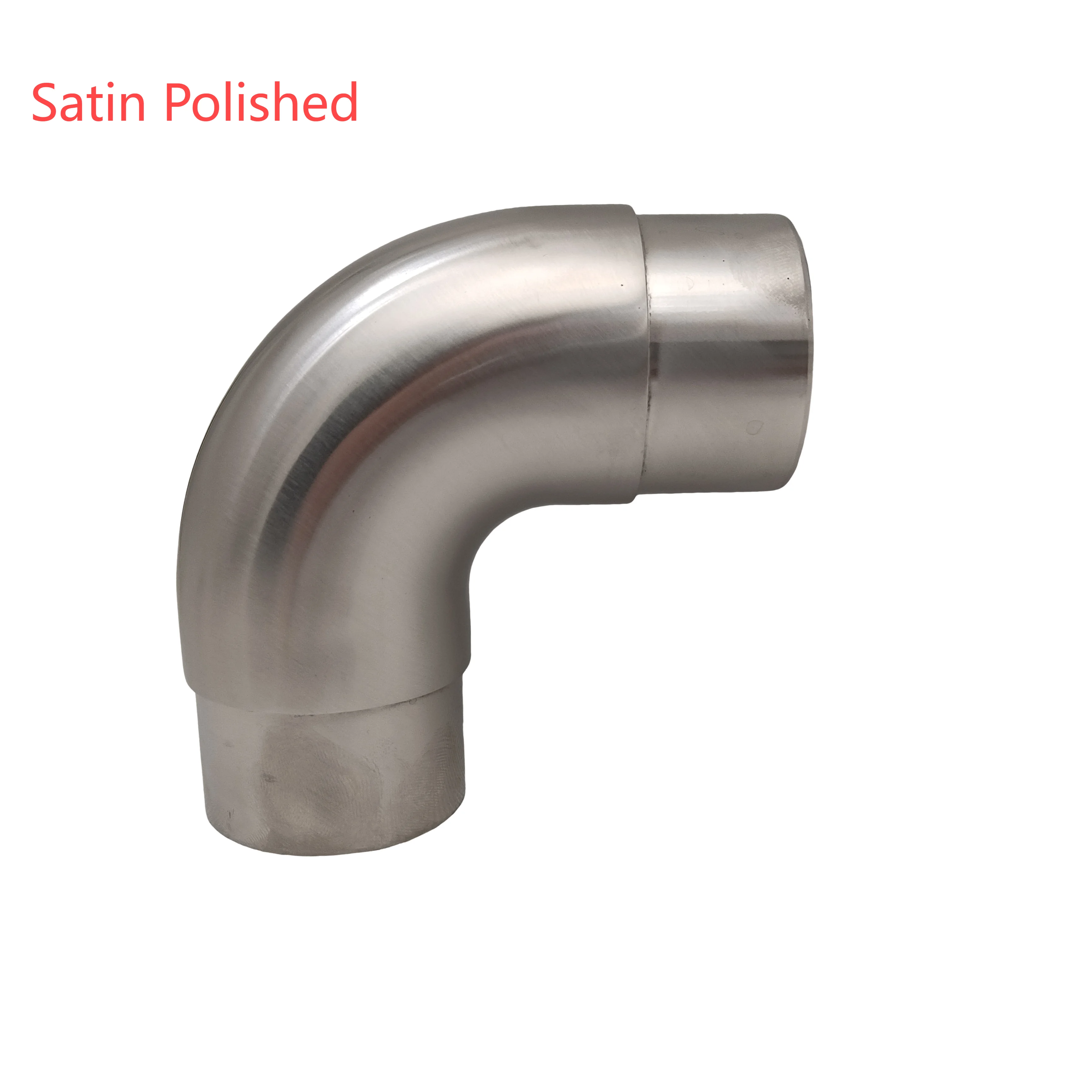 Conector de Pasamanos Metálico, Accesorios de Acero Inoxidable para Barandillas de Escaleras, Unión de Tubos, Codo para Barandilla