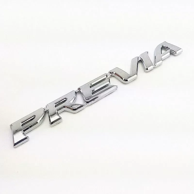 for Toyota Previa Overlord Car Logo English Label Rear Tail Trunk Badge Emblem Letters Sticker Decoration Accessories