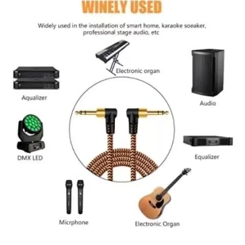 6.5 Audio Cable Male to TRS Dual Channel Balanced Power Amplifier