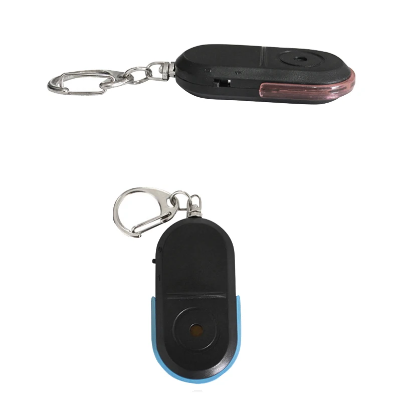 Mini Anti-Lost Whistle Key Finder Wireless Alarm Smart Tag Key Locator Keychain Tracker Whistle Sound LED Light Tracker