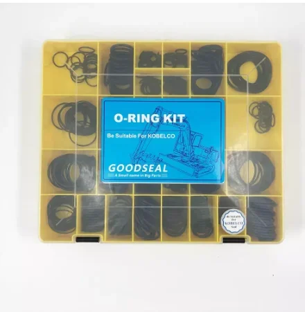 kobelco O-ring oil seal  SK 60 120 200 240 300-6-8 excavator accessories 32sizes=555 Pcs NBR 90 O-Ring kit