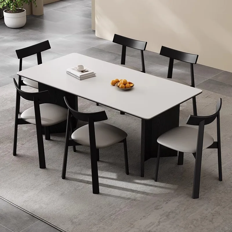 Restaurant Modern simple household small apartment ash wood dining table