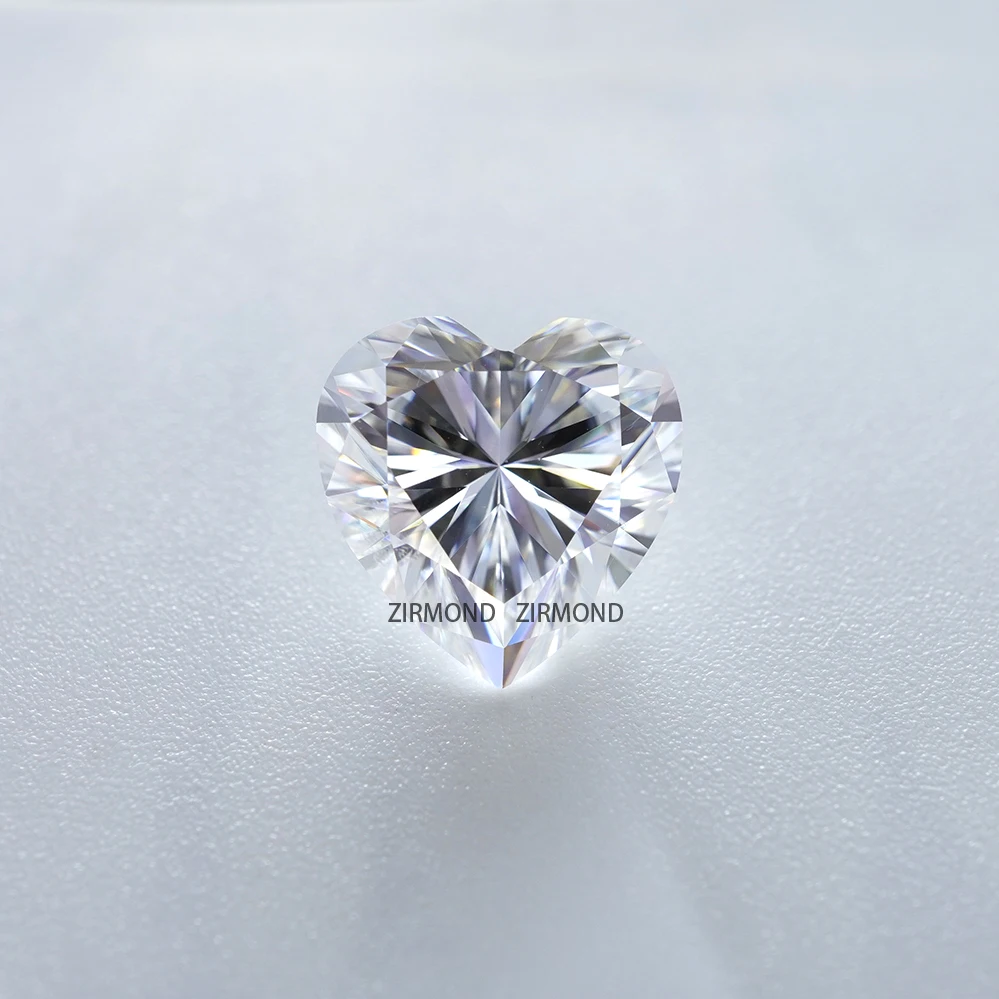 

Romantic D Color White Moissanite Stones Heart Cut Loose Gemstones Pass Diamond Tester for Drop Earrings Setting with GRA Report