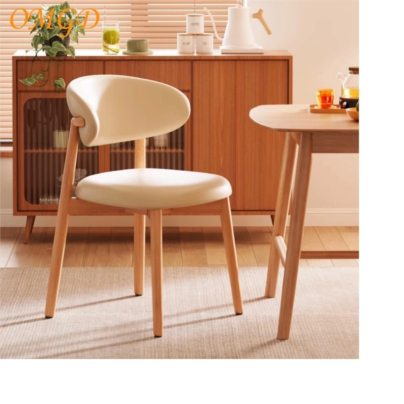 OMGD Modern Simple Iron Dining Chair Home Dining Room Dining Chair Scandinavian Designer Premium Feeling Backrest Chairs Sub