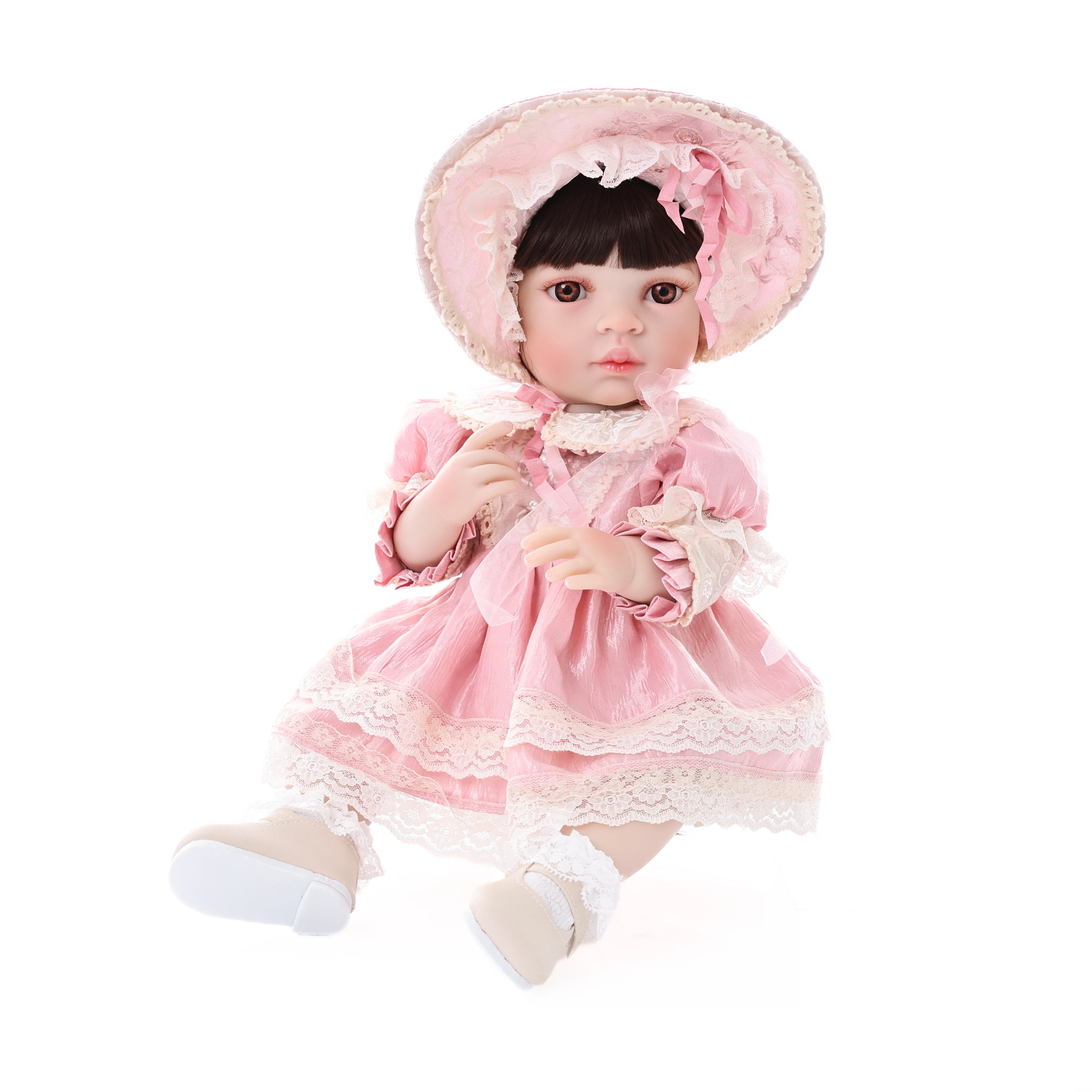 

Cloveray 20inch bebe doll reborn toddler full soft silicone reborn baby dolls soft body lifelike Christmas surprice for girl