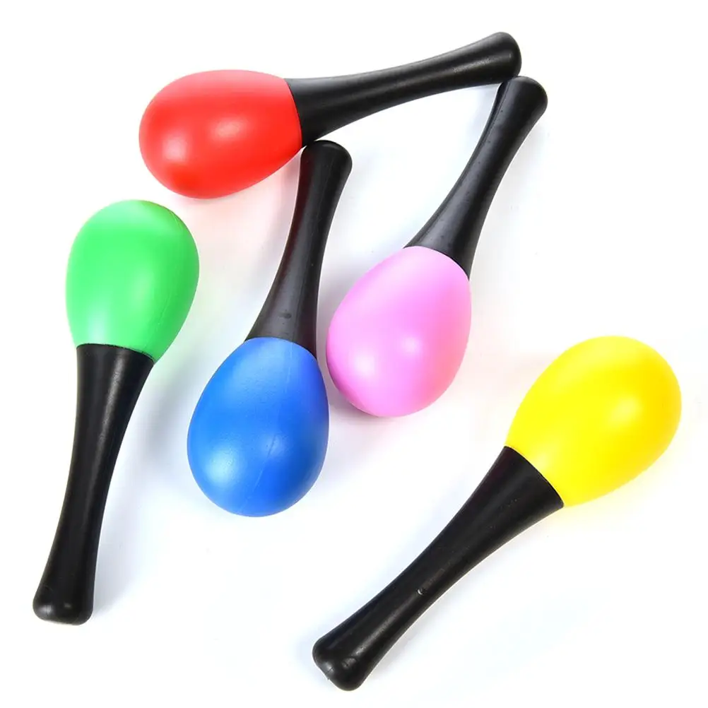 Plastic Sand Hammers Rattles Sound Toy Instrument Percussion Kids Toy Sand Hammers Rattles Sound Cheering Stick