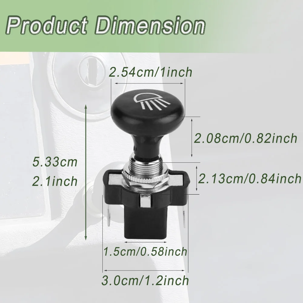 Car Headlight Push Pull Light Switch 4034 12V For EZGO Club Car Yamaha Star other Golf Carts Car Accessories ABS Auto parts