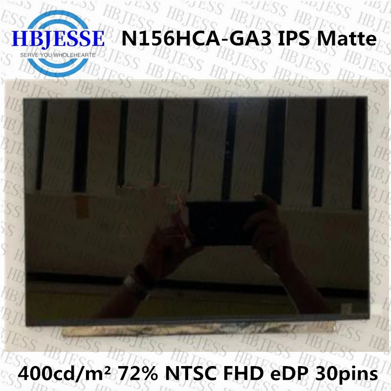 

15.6-Inch N156HCA-GA3 Rev C1 Laptop Matrix IPS LED LCD Display Screen Panel N156HCA GA3 72% NTSC 60HZ EDP 30 pins FHD 1920*1080