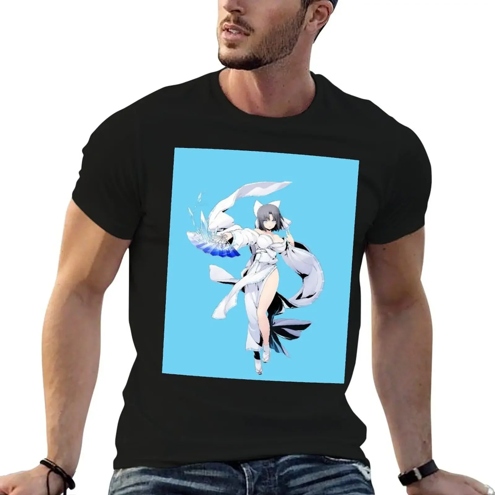 Senran Kagura Yumi Ice T-Shirt vintage clothes custom t shirt anime figures cute tops mens funny t shirts