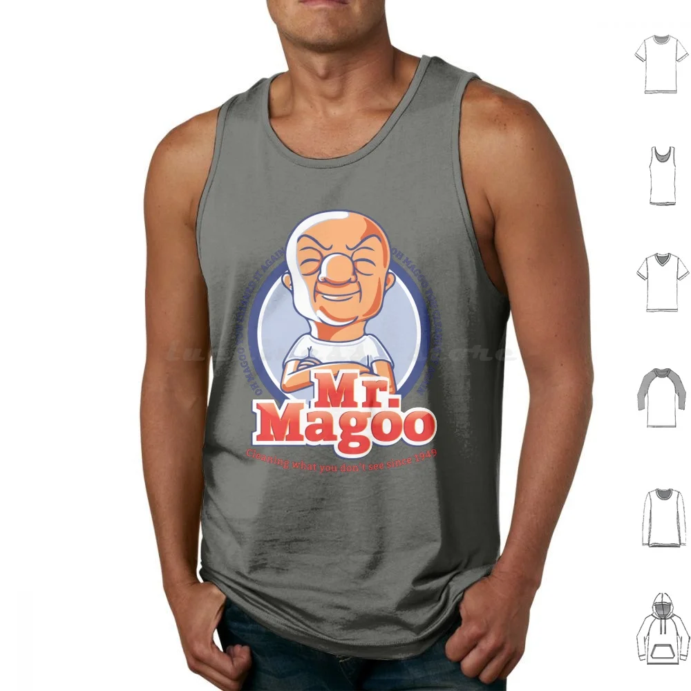 As Mr. Clean Tank Tops Print Cotton Magoo Mr Clean Funny Nearsighted Blind Bald Cleaning 19 2020 Cool New Popular