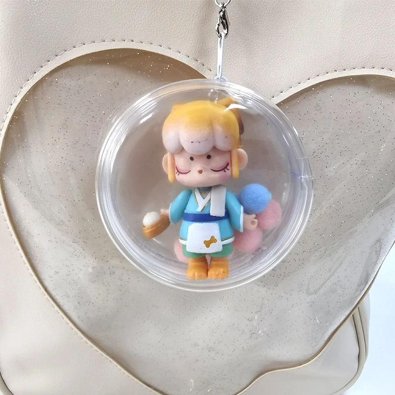 Clear Outdoor Bag For Ob11 BJD Cartoon Dolls Transparent Mini Pouch For Anime Badge Button Japanese Pain Bags