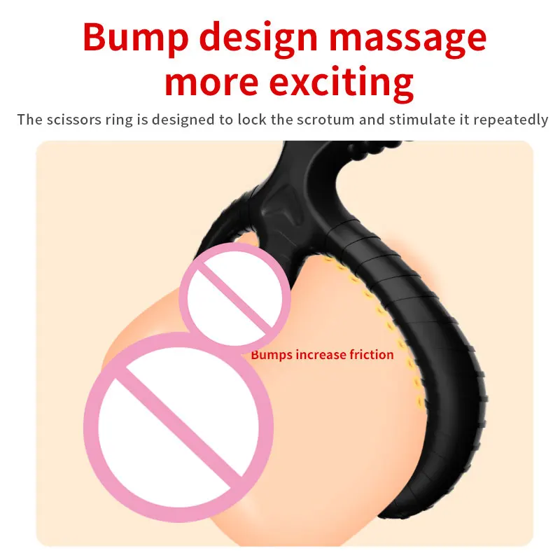 Silicone Lock Semen Ring Men Sex Toy Three Ring Locked Egg Delay Ejaculation Penis Keep Erect Adult Products Reusable Cock Rings