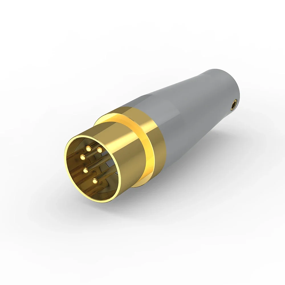 VIBORG ND05G / ND05R Gold / Rhodium Plated DIN5 Switchcraft Locking 5 Pin Din. 05CL5M. MIDI Plug. NAIM Audio. Connector