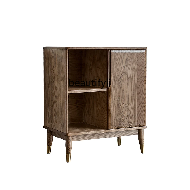 

Solid Wood Sideboard Entrance Cabinet Locker Small Apartment Living Room Sofa Side Cabinet Simple Home Cabinet