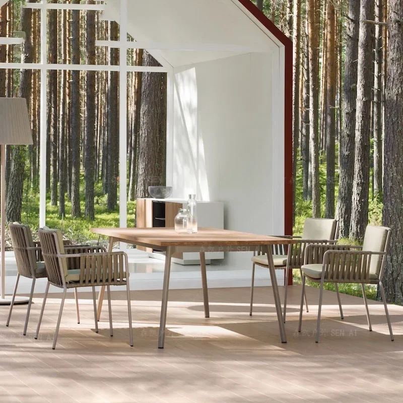 

Минималистичные современные наборы садовой мебели, аксессуары для патио, наборы итальянской садовой мебели для балкона, украшения из ротанга Mueble