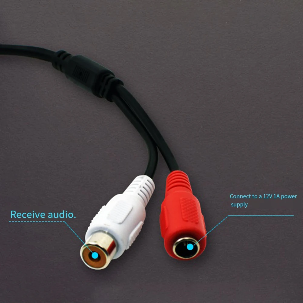 1pc per microfono ingresso audio pick up dispositivo audio per telecamere IP parti monitor accessori installazione semplice