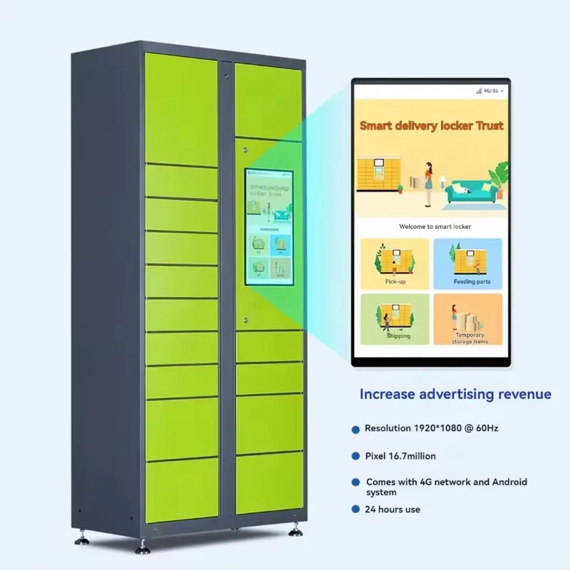 【Hot Sale】#hu Wholesale 24-Electronic Lock Indoor Smart Parcel Storage Locker Self-Service & Automated System Assembled Structur