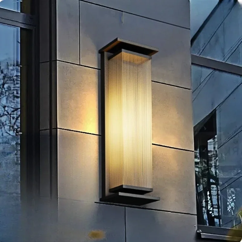 

Outdoor waterproof wall lamp, villa entrance door wall lamp, courtyard exterior wall terrace solar