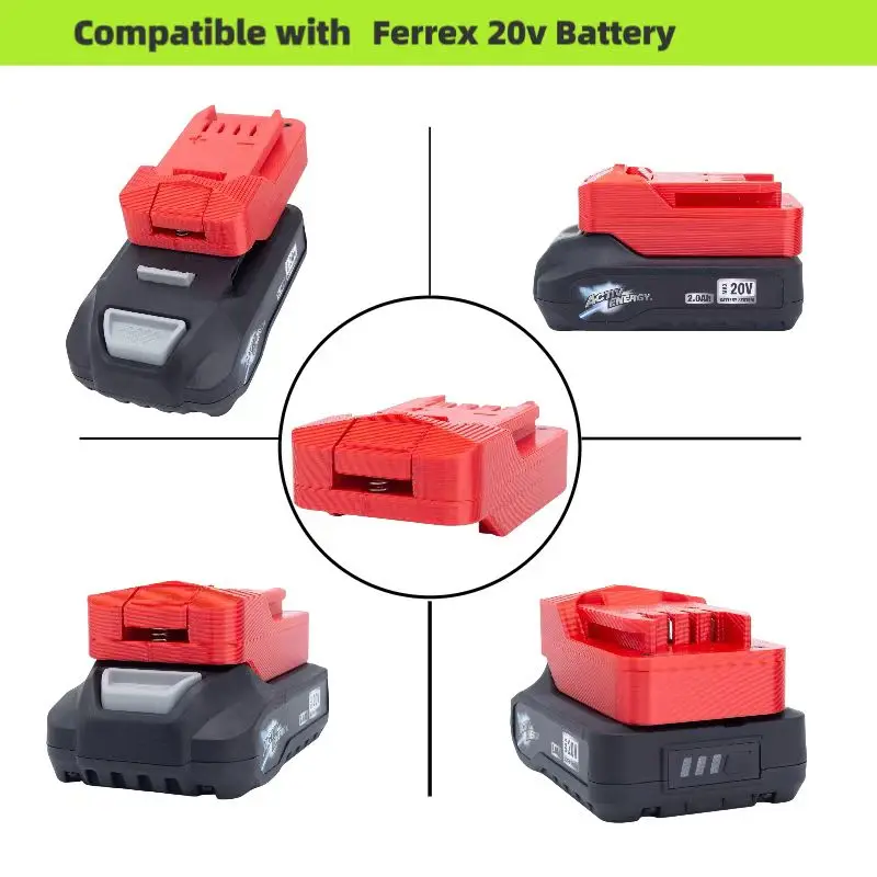 Imagem -03 - Adaptador de Bateria para Aldi Ferrex Activ Energy Compatível com Parkside Lidl s Tools Converter Não Inclui Ferramentas e Bateria