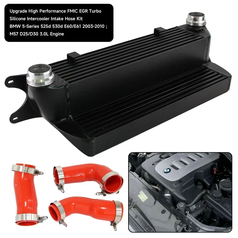 Intercooler Silicone Turbo EGR Hose Kit  Fits For BMW 5 Series  530d 525d E60 E61