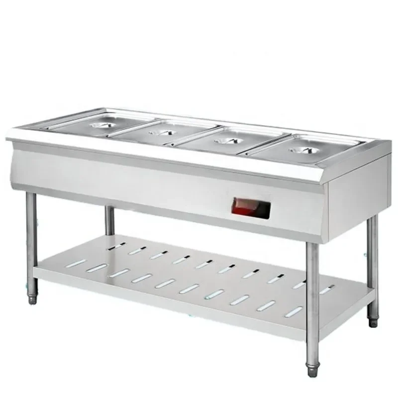 

Customized Hotel Restaurant Electric Food Warming Buffet Table Steam Table Commercial Showcase