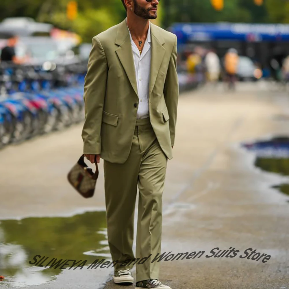 

Формальные мужские костюмы, мужские комплекты из двух предметов, брючный комплект, пиджак с лацканами на одной пуговице, элегантный вечерний костюм для свадебного гостя