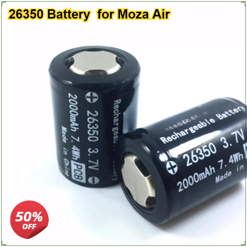 Battery+Charger for Moza Air DSLR Handheld Stabilizer Lithium Battery 26350 2000mAh with Plate Gyro Head