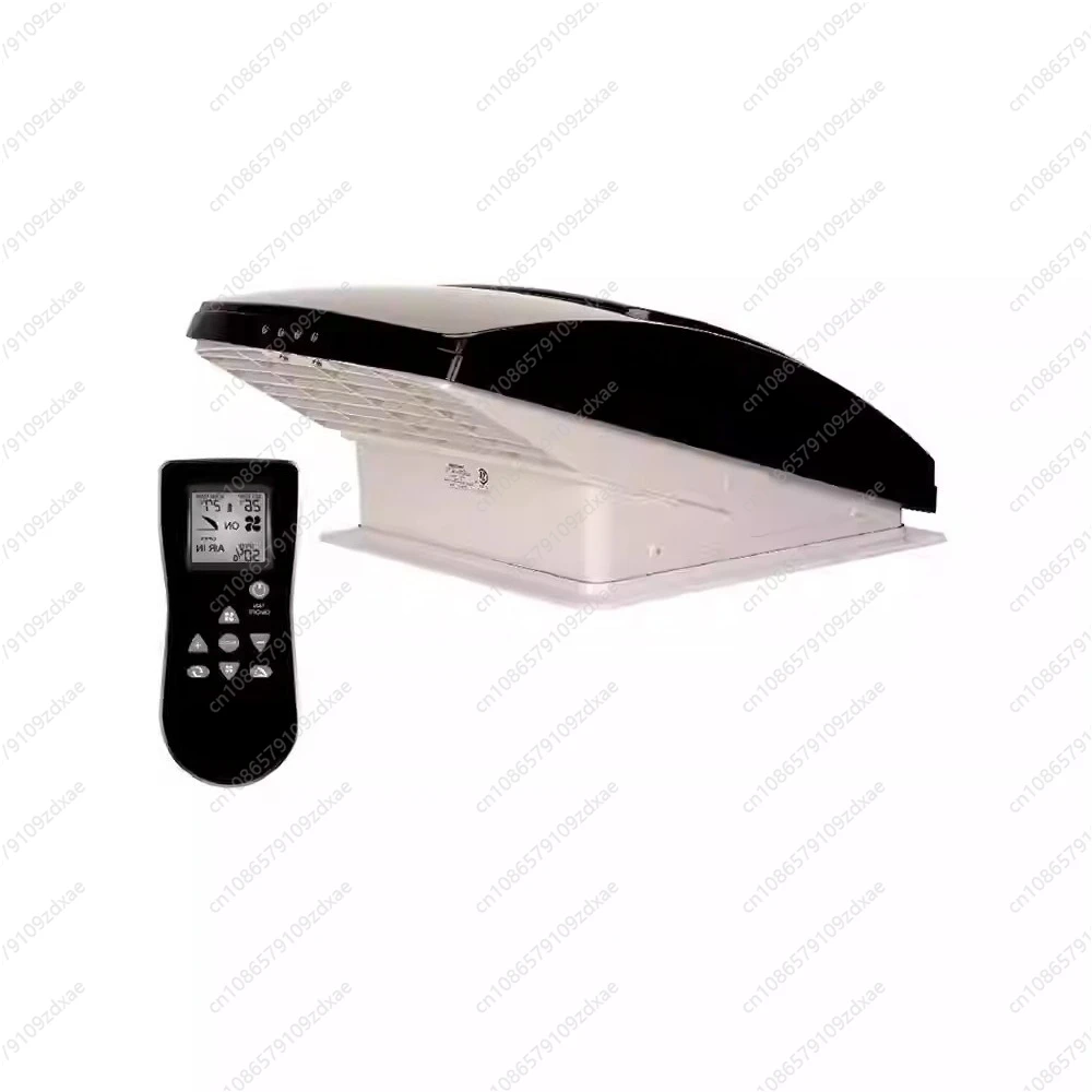 Maxxfan Deluxe Vent, вентилятор и крышка вентилятора «все в одном» — мощный 10-скоростной реверсивный вентилятор, встроенный дождевик, пульт дистанционного управления