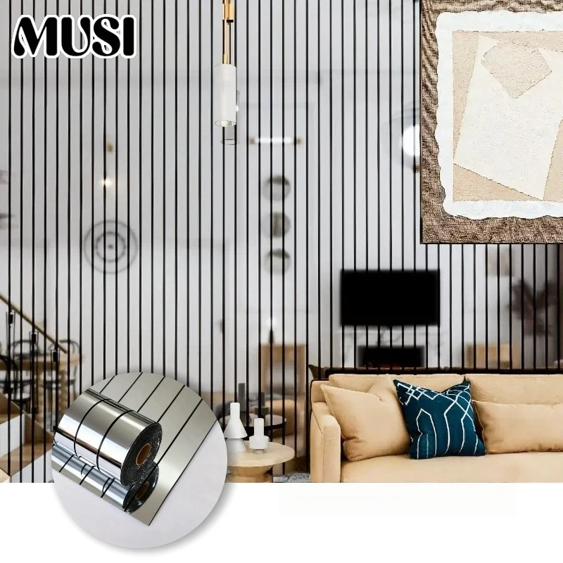

Self-Adhesive 3D Mirror Wallpaper Peel and Stick Vinyl PVC Wall Stickers for TV Background Living Room Bedroom Wall Home Decor