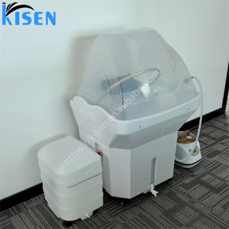 Pipeless Popular Japanese-style Head Therapy Hair Washing Shampoo Basin Sink with Steam Fumigation Water Circulation