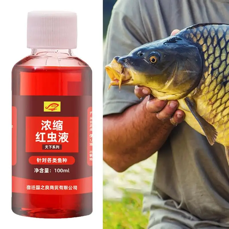 Fish Lures Attractant Concentrated Red Worm Fish Liquid Attractant Fish Bait Attractant Enhancer Attractive Smell Attractant