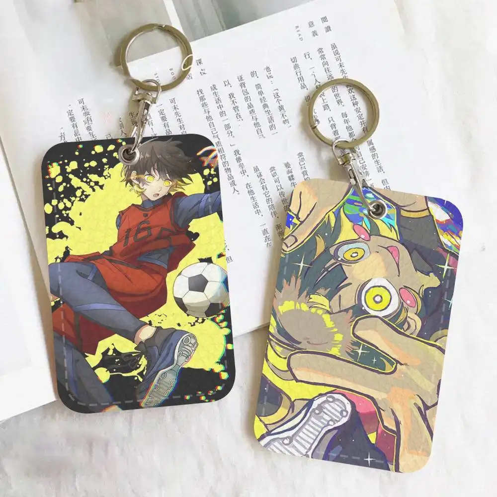 Anime Manga Bachira Meguru BLUE LOCK Holder Suitable For Bank Card Subway Bus Card Wallet Card Case Badge Holder Keychain
