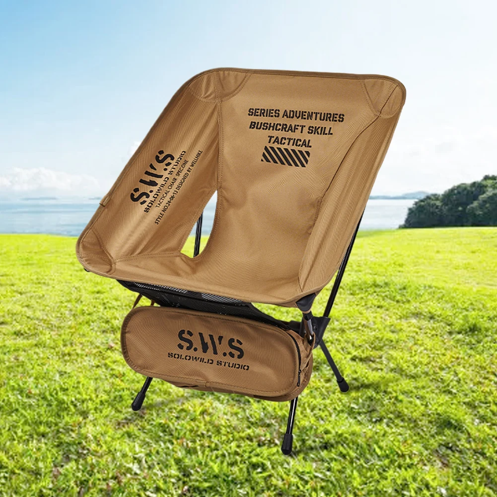 Foldable Camping Chair Oxford Cloth Lightweight Tourist Chairs Portable Camping Longue Seat for Outdoor Camping Hiking Fishing