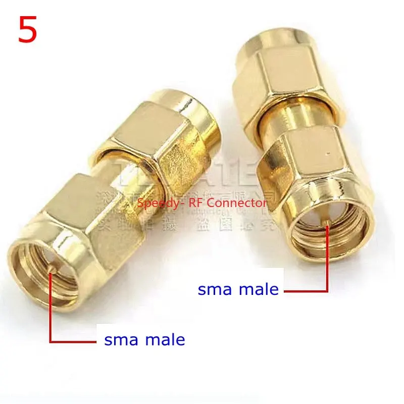 2 teile/los sma zu sma männlich weiblich gerade Stecker 90 Grad rechtwinkliges T-Stück Typ 3way Splitter rpsma zu RP-SMA männlichen Adapter rf