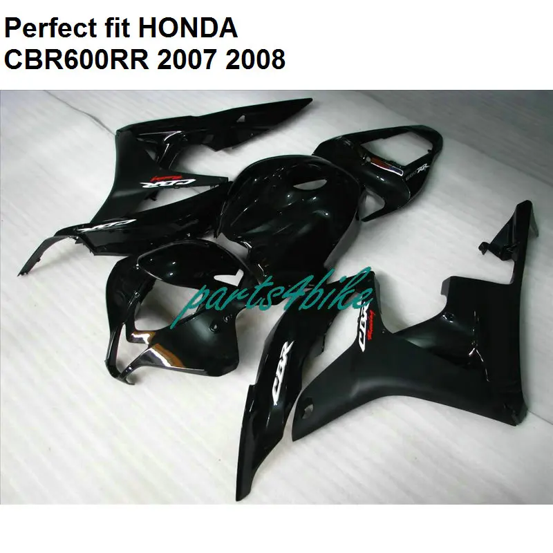 Free custom fairing kit for Honda matte black CBR 600RR 2007 2008 fairings CBR600RR 07 08 SZ58