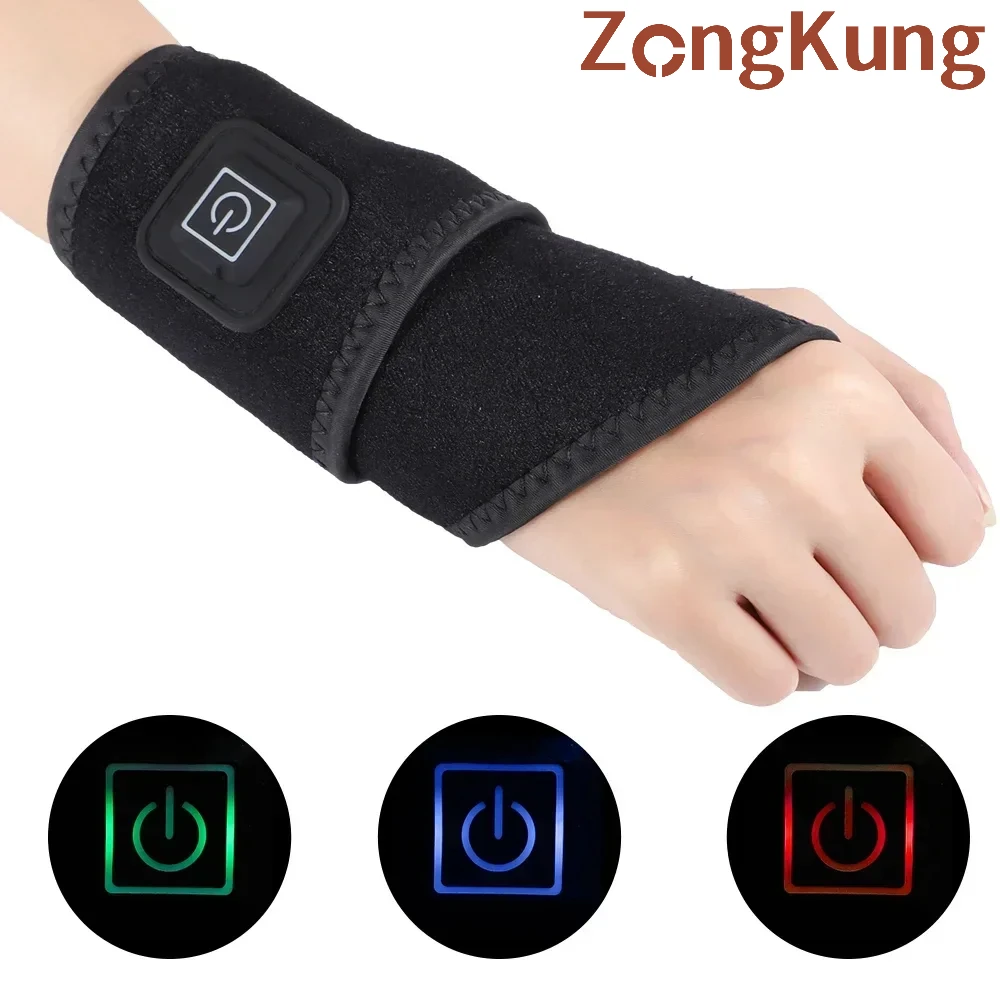 

LED Red light Hand Massager for Arthritis Wristband Physiotherapy Hot Compress Wrist Massager Sports Fitness Joint Pain Relief