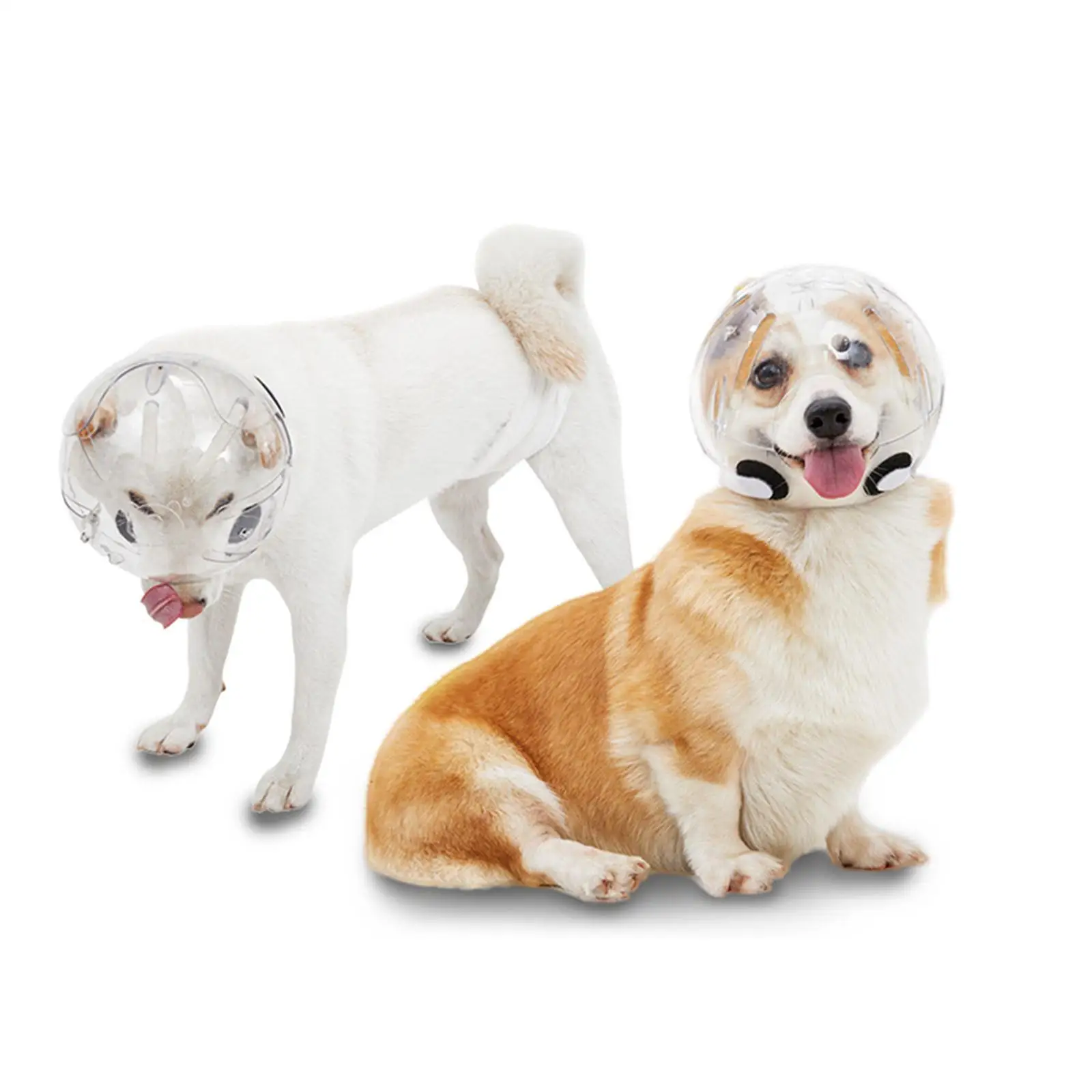 

Капюшон для домашних животных, предотвращает укус, дышащий, прочный, противоукусный, намордник для собак, шлем для домашних животных для тренировок, обрезки ногтей, ухода за купанием